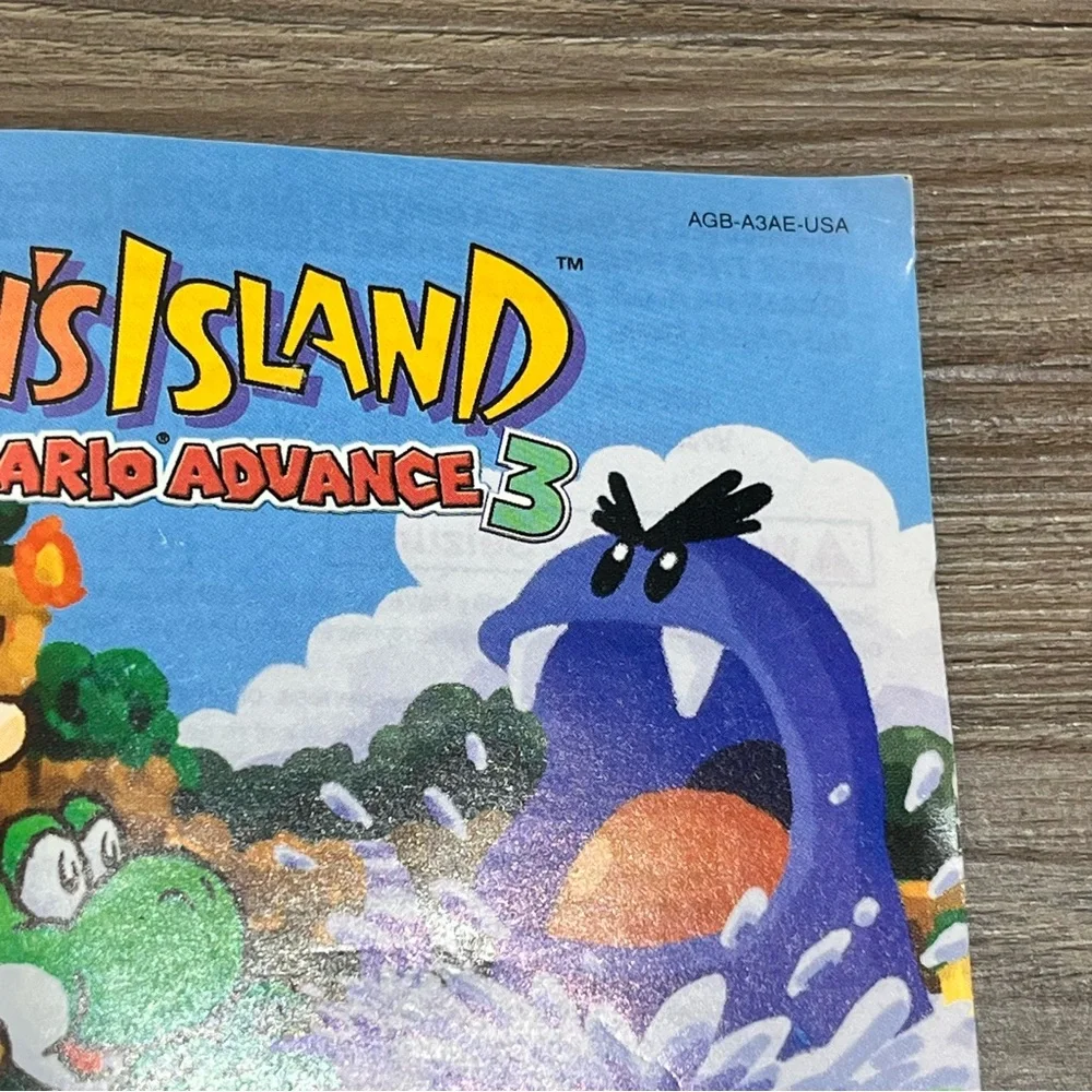 Vintage Nintendo Game Boy Advance Yoshi's Island Super Mario Advance 3 Manual